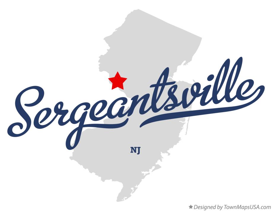 Map of Sergeantsville New Jersey NJ