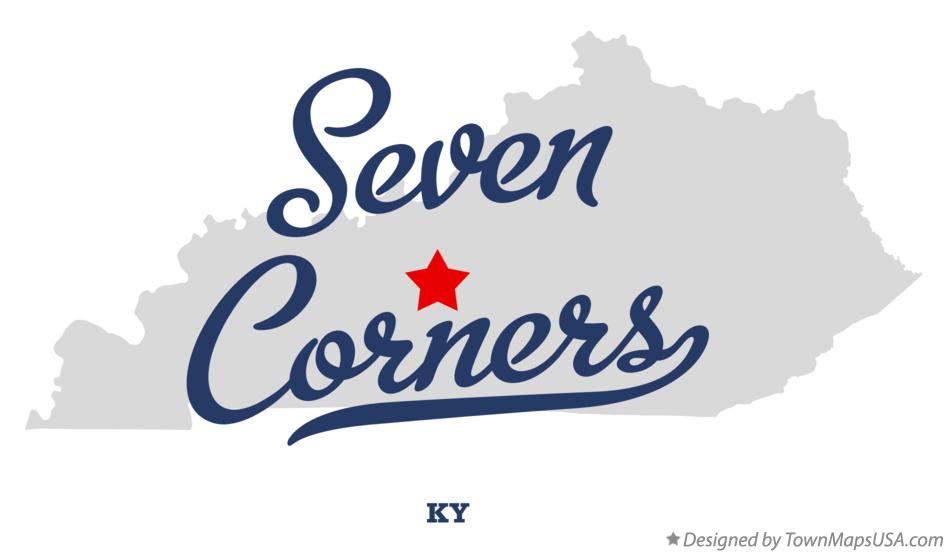 Map of Seven Corners Kentucky KY