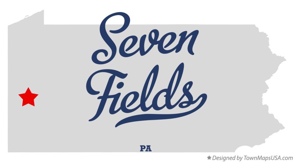 Map of Seven Fields Pennsylvania PA