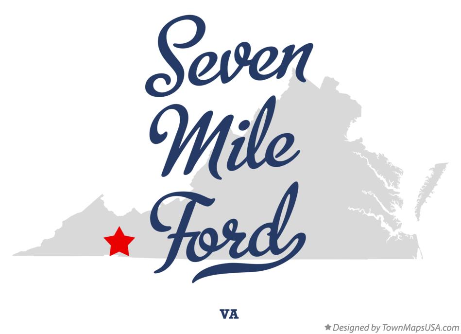 Map of Seven Mile Ford Virginia VA