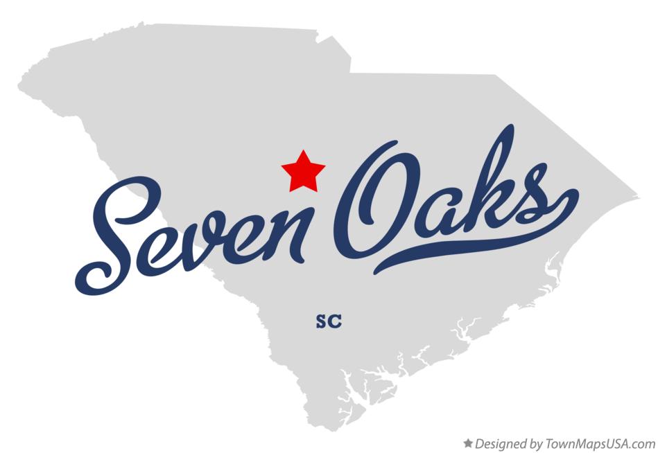 Map of Seven Oaks South Carolina SC