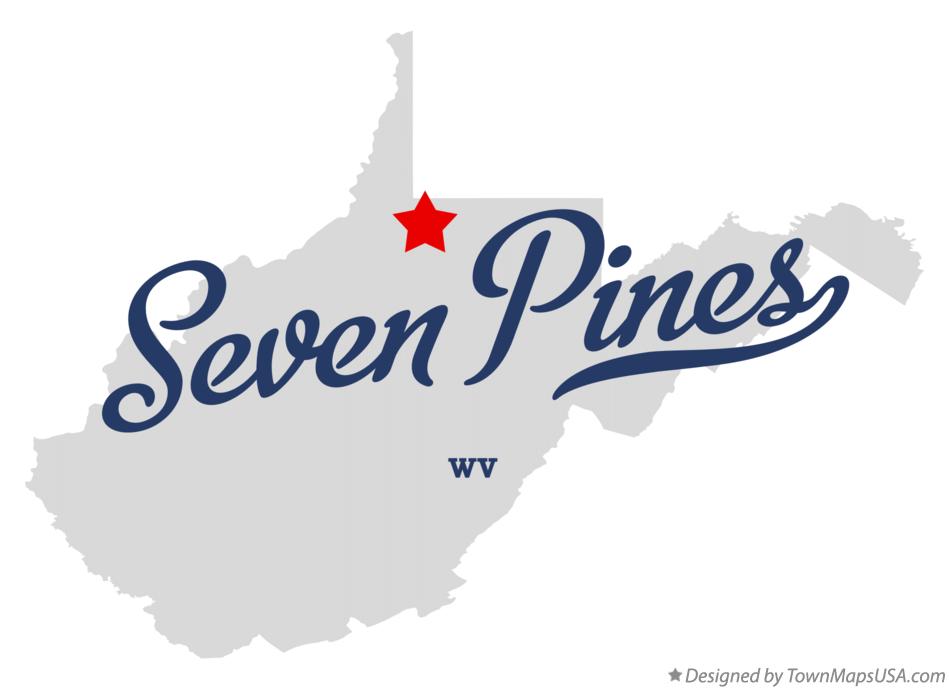 Map of Seven Pines West Virginia WV