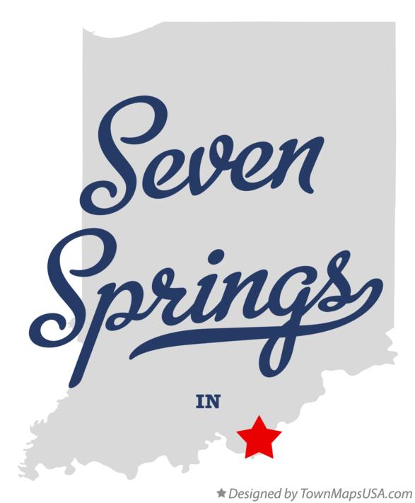 Map of Seven Springs Indiana IN