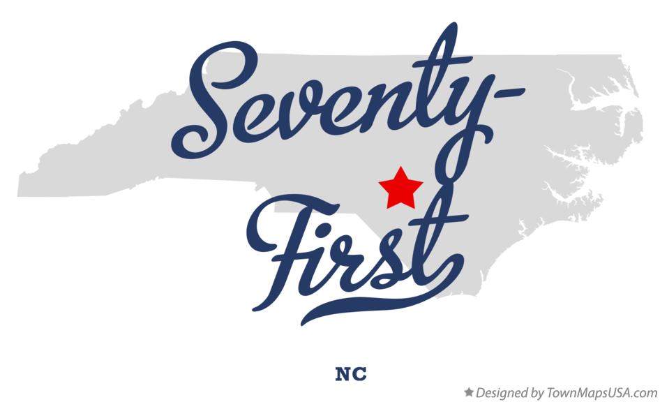 Map of Seventy-First North Carolina NC