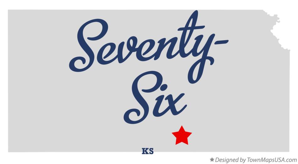Map of Seventy-Six Kansas KS