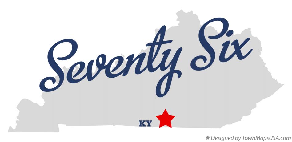 Map of Seventy Six Kentucky KY