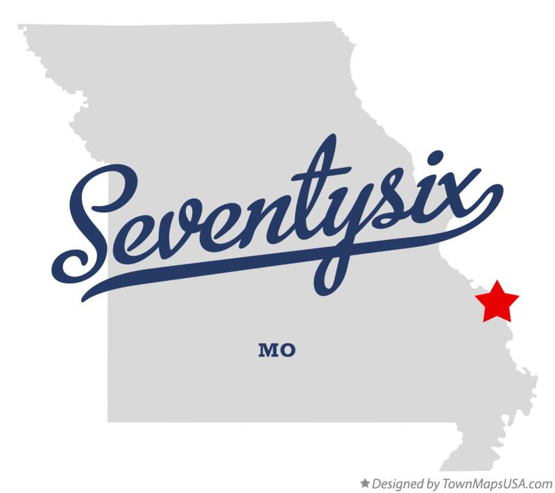 Map of Seventysix Missouri MO
