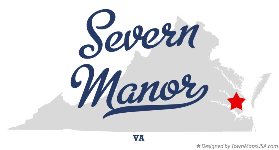 Map of Severn Manor Virginia VA