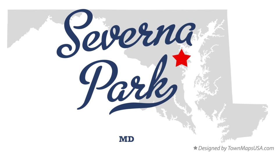 Map of Severna Park Maryland MD