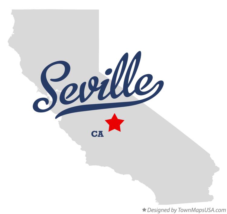 Map of Seville California CA