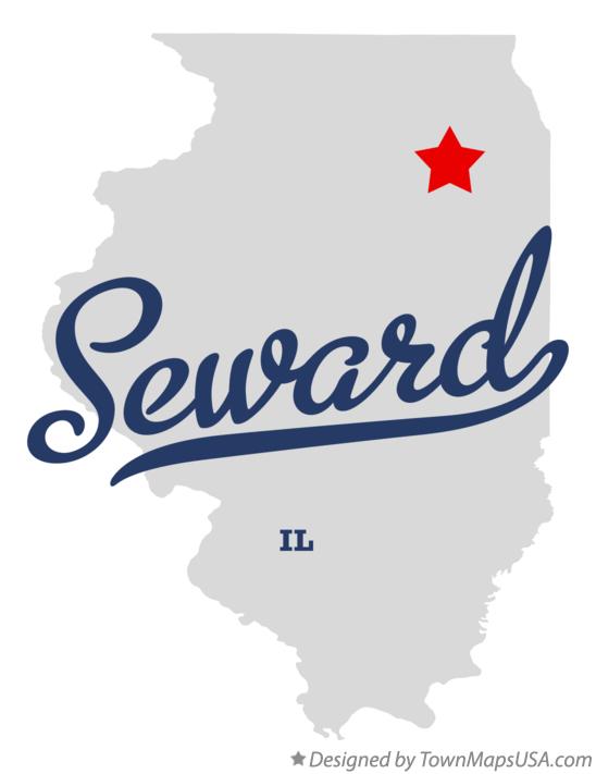 Map of Seward Illinois IL