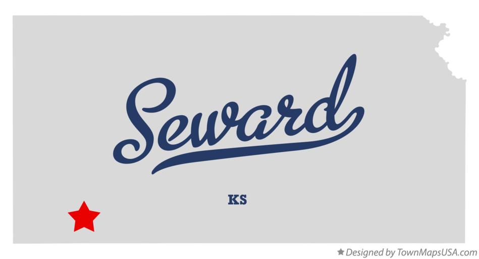 Map of Seward Kansas KS