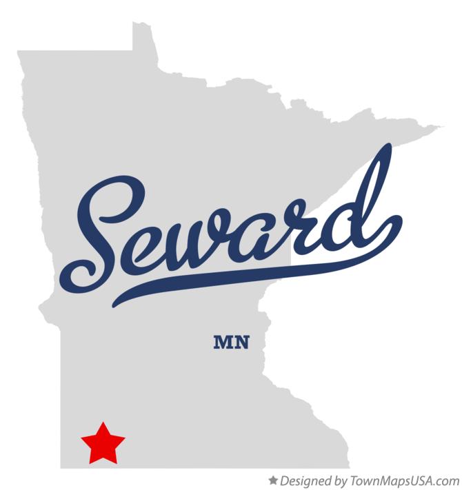 Map of Seward Minnesota MN