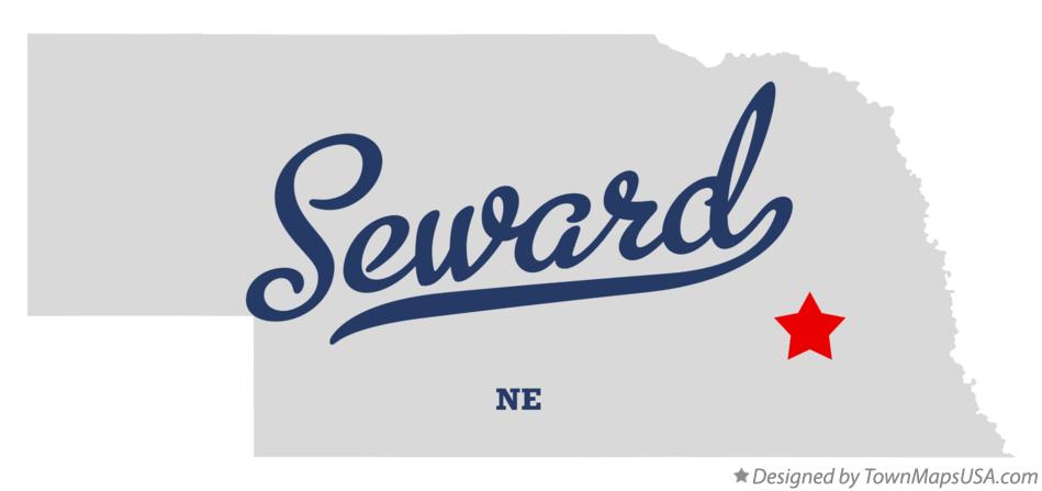 Map of Seward Nebraska NE