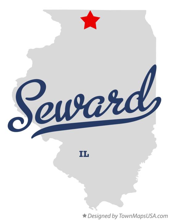 Map of Seward Illinois IL