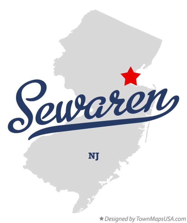 Map of Sewaren New Jersey NJ