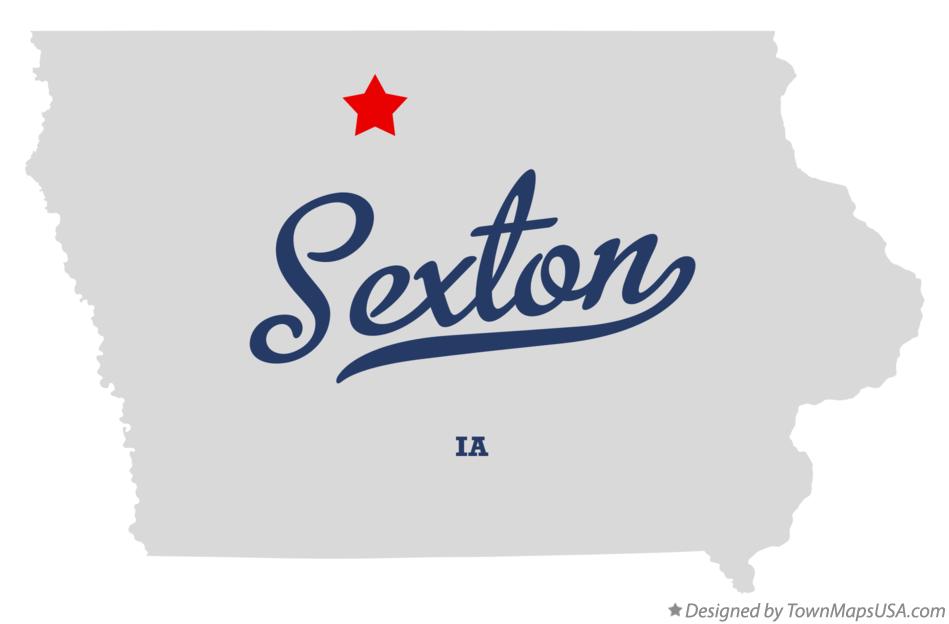 Map of Sexton Iowa IA