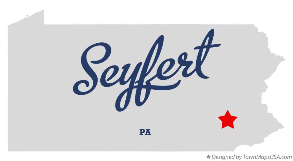 Map of Seyfert Pennsylvania PA