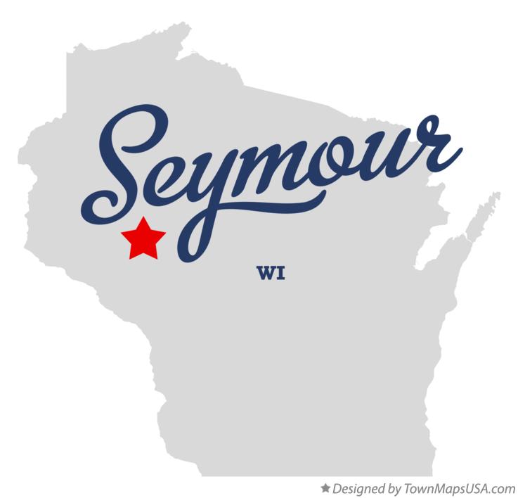 Map of Seymour Wisconsin WI