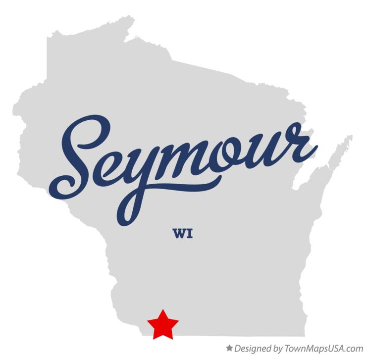 Map of Seymour Wisconsin WI