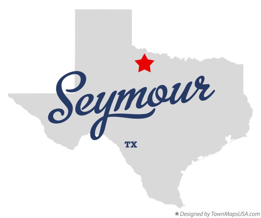 Map of Seymour Texas TX