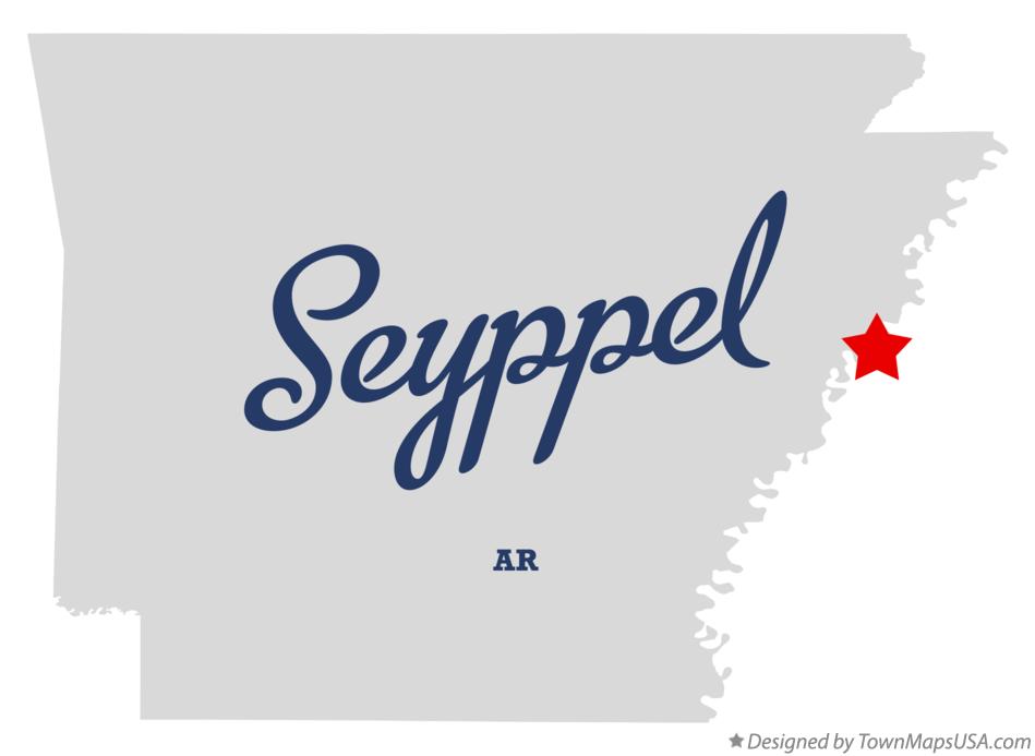 Map of Seyppel Arkansas AR
