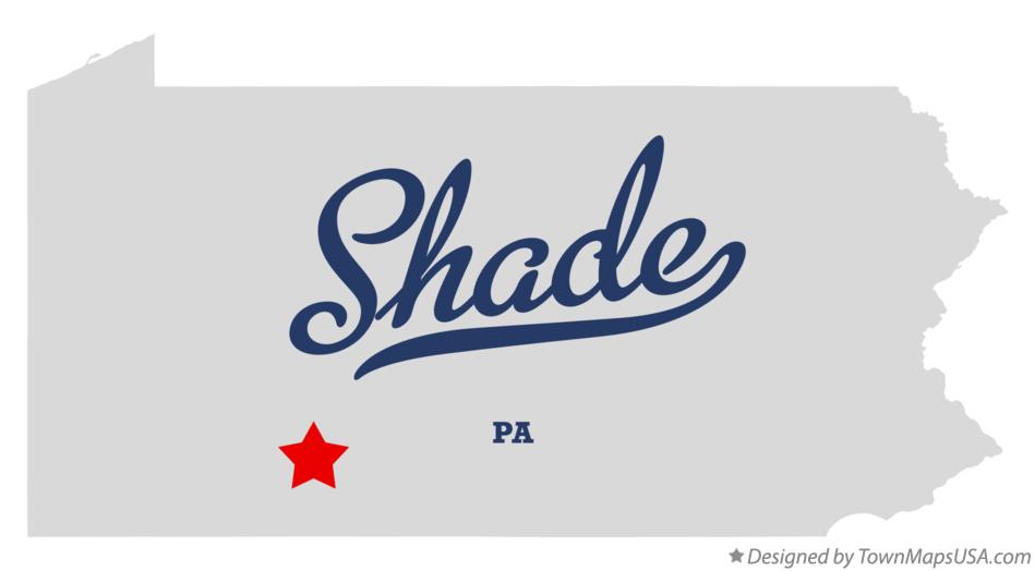 Map of Shade Pennsylvania PA