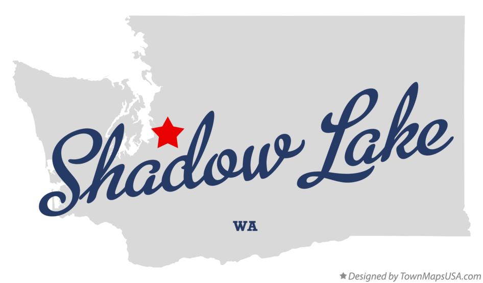 Map of Shadow Lake Washington WA
