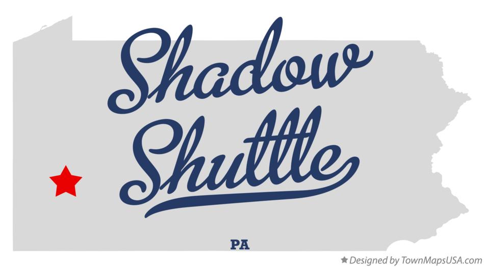 Map of Shadow Shuttle Pennsylvania PA