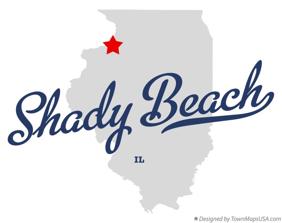 Map of Shady Beach Illinois IL