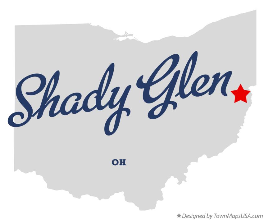 Map of Shady Glen Ohio OH
