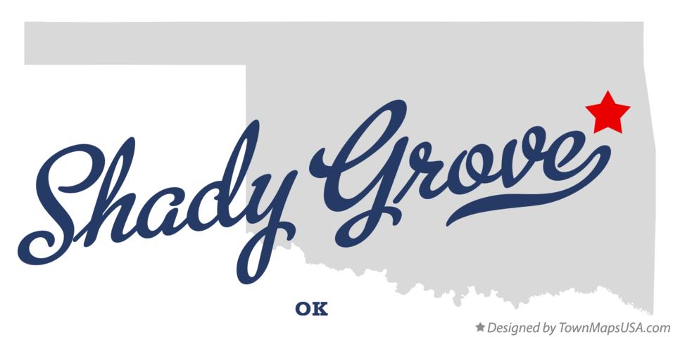 Map of Shady Grove Oklahoma OK