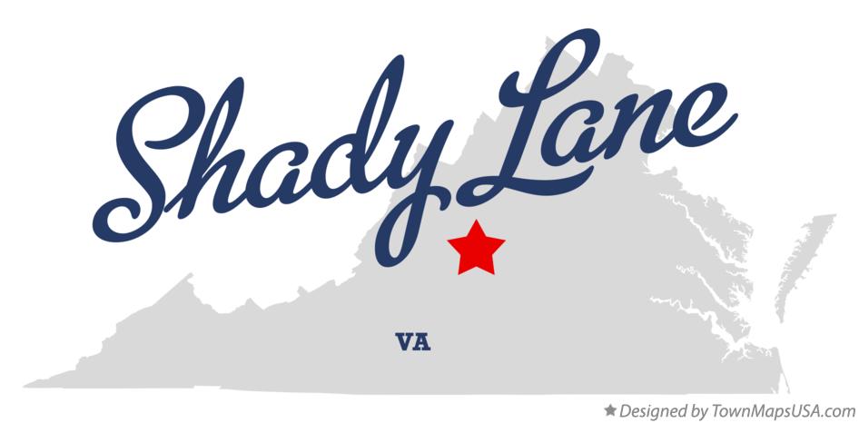 Map of Shady Lane Virginia VA