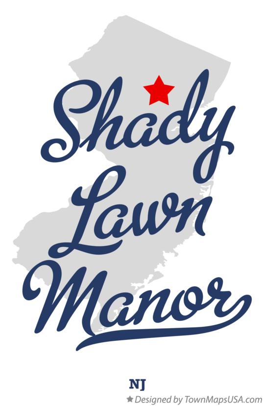 Map of Shady Lawn Manor New Jersey NJ