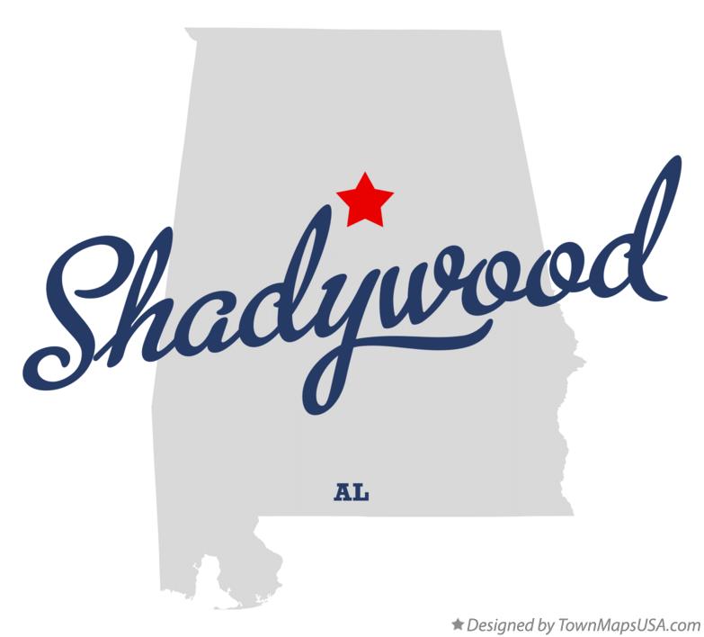 Map of Shadywood Alabama AL