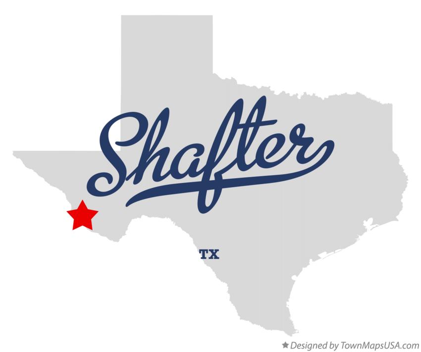 Map of Shafter Texas TX
