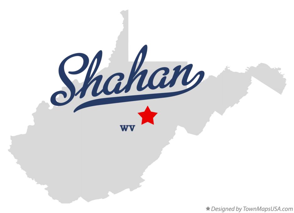Map of Shahan West Virginia WV