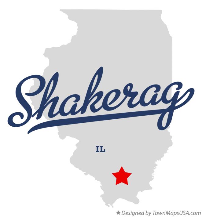 Map of Shakerag Illinois IL