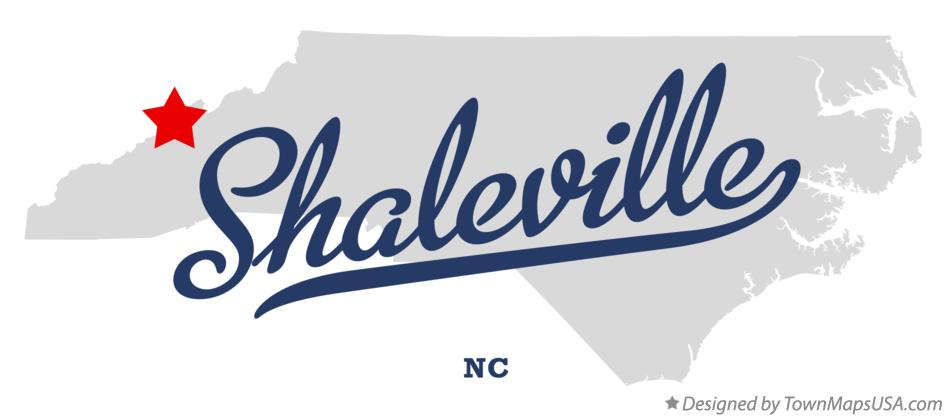 Map of Shaleville North Carolina NC