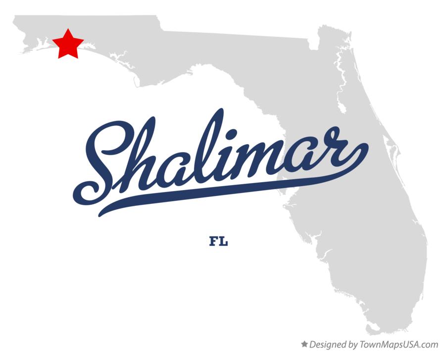 Map of Shalimar Florida FL