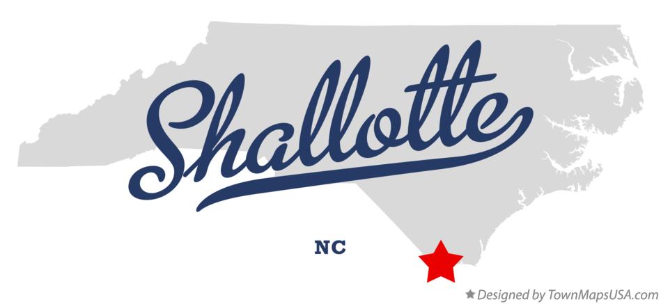 Map of Shallotte North Carolina NC