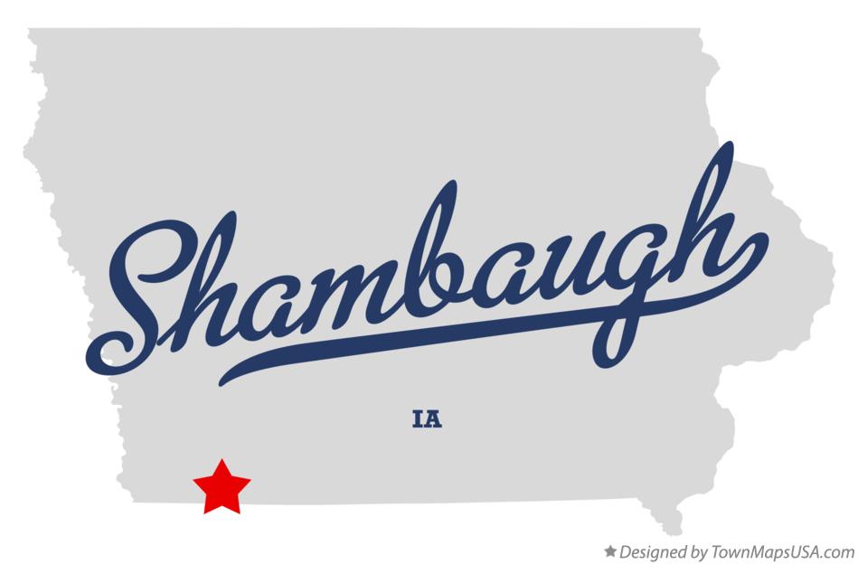 Map of Shambaugh Iowa IA