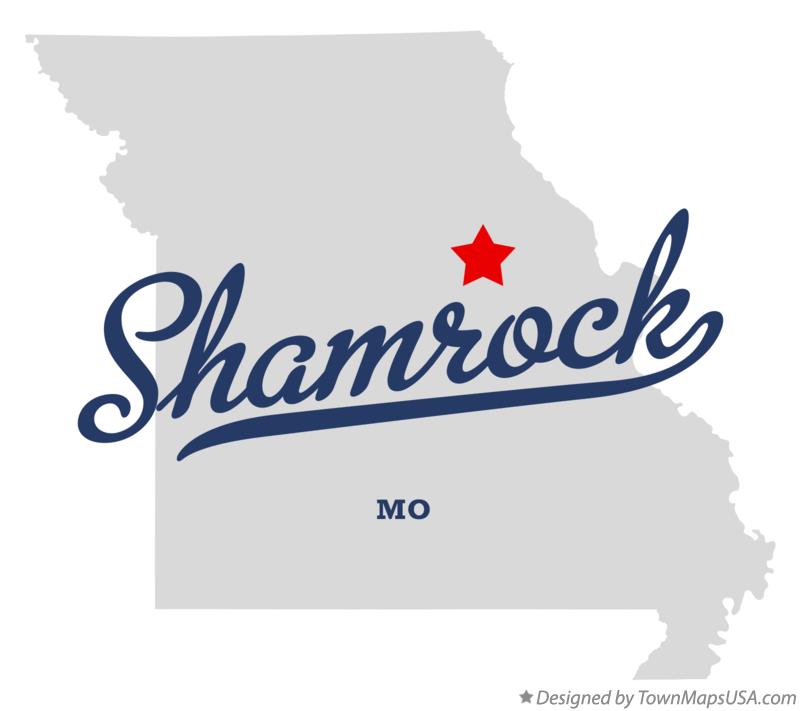 Map of Shamrock Missouri MO