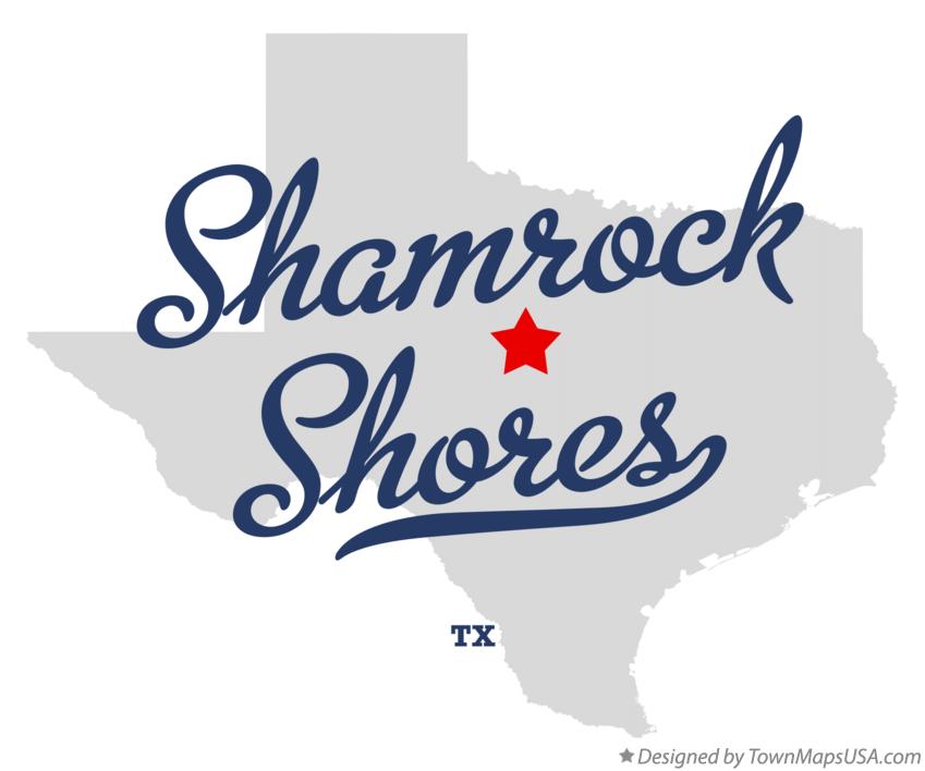 Map of Shamrock Shores Texas TX