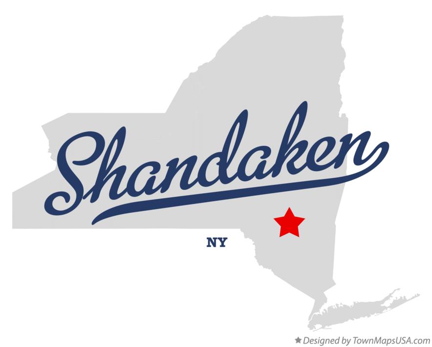 Map of Shandaken New York NY