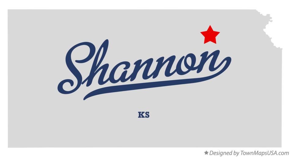 Map of Shannon Kansas KS