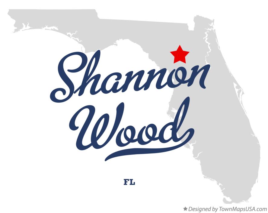 Map of Shannon Wood Florida FL