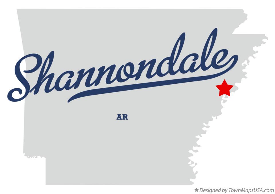 Map of Shannondale Arkansas AR