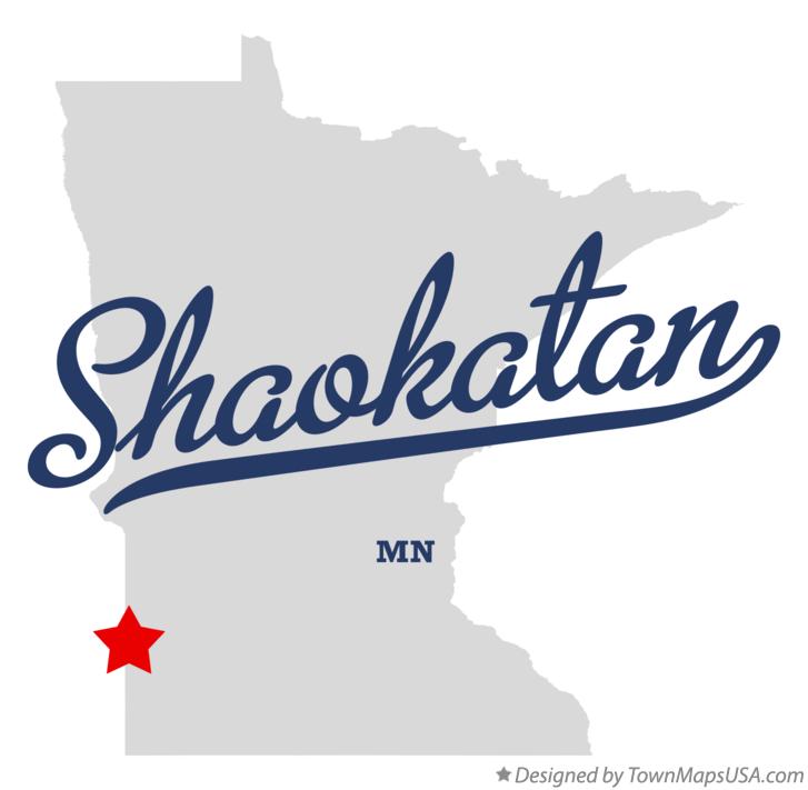 Map of Shaokatan Minnesota MN