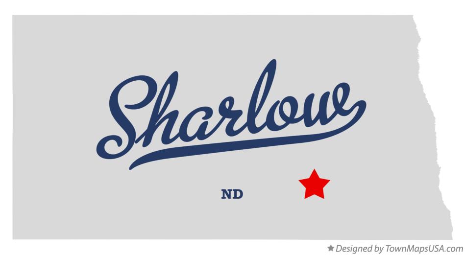 Map of Sharlow North Dakota ND
